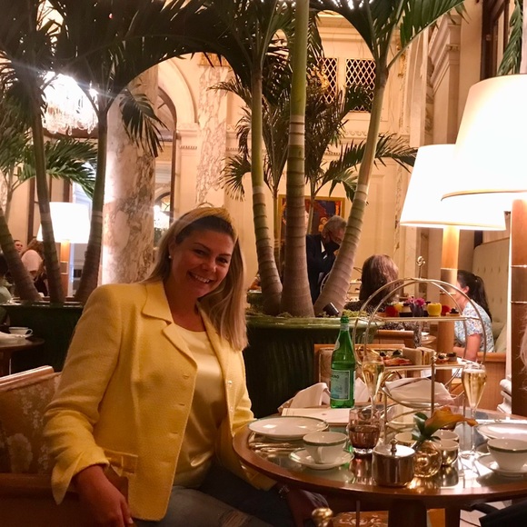 ESCADA 3 piece tweed jacket skirt & silk top 🥂 - Picture 7 of 16